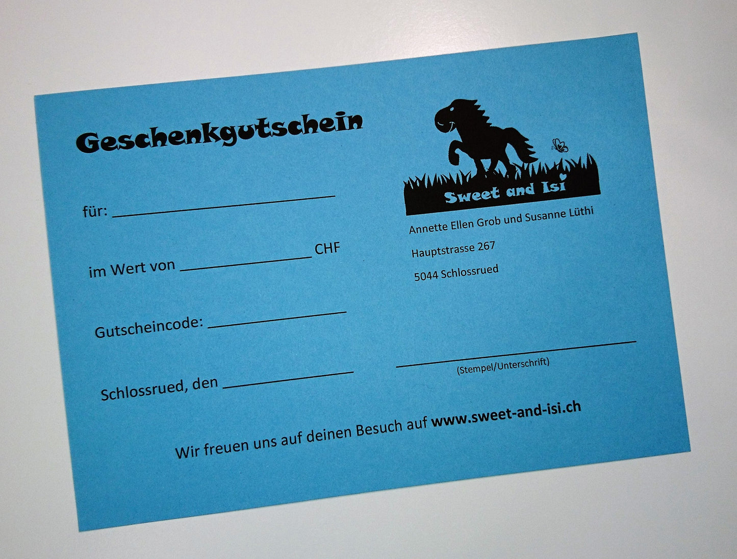 Geschenkgutscheine