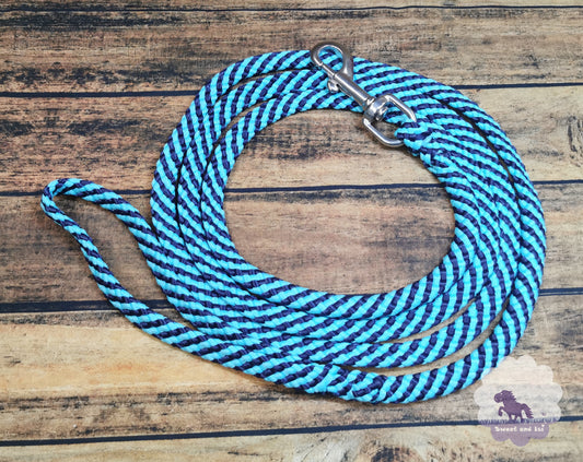 Leichte bunte Hundeleine mit Edelstahlkarabiner