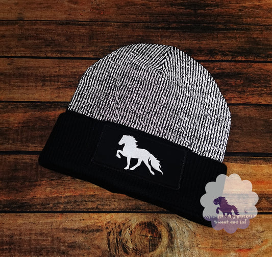 Reflektierende Strickmützen