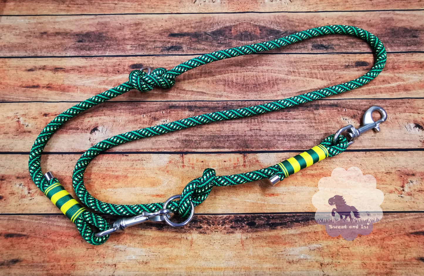 Hundeleine getakelt 2fach verstellbar