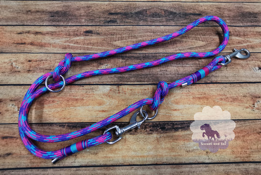 Hundeleine getakelt 2fach verstellbar