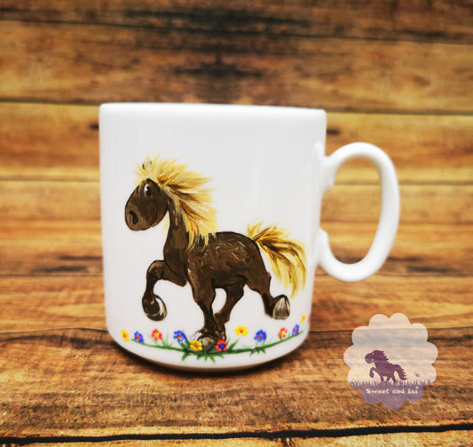 Tassen mit Islandpferd - Handgemalt