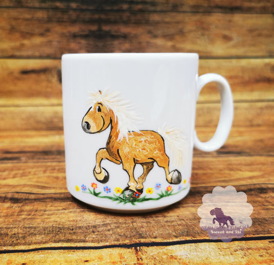 Tassen mit Islandpferd - Handgemalt